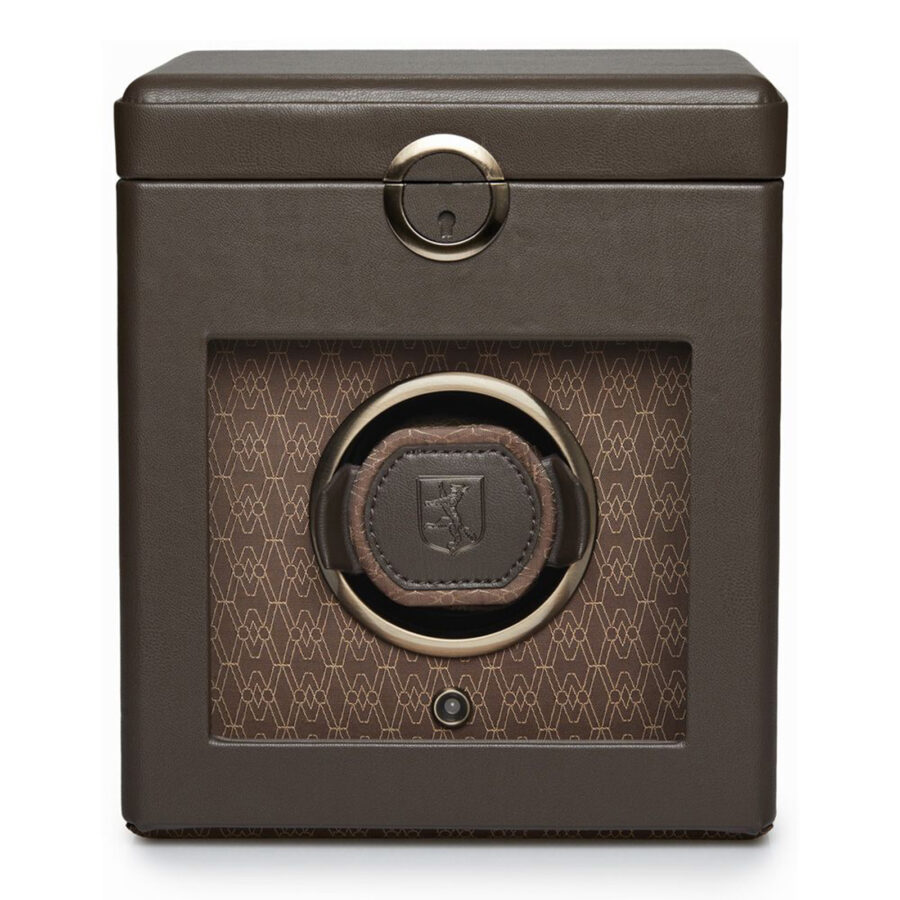 Wolf Earth Single Watch Winder Coffee