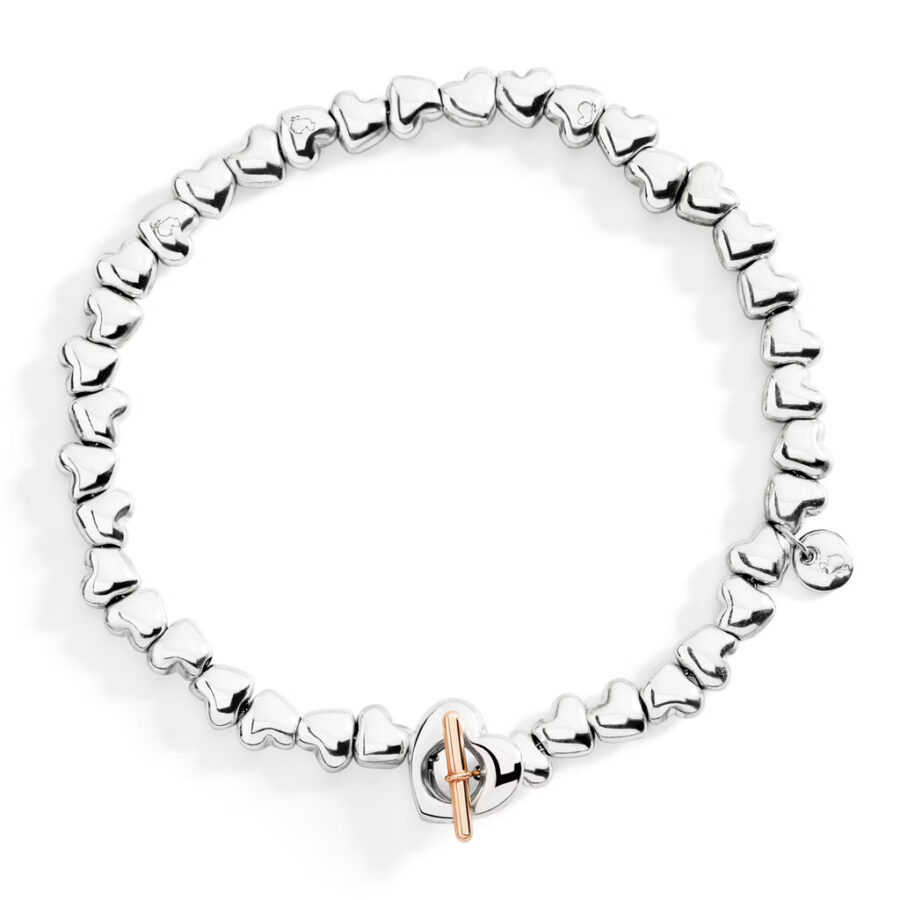 DoDo Narukvica Silver Hearth - M