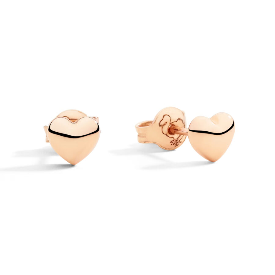 DoDo Naušnice Rose Gold Heart
