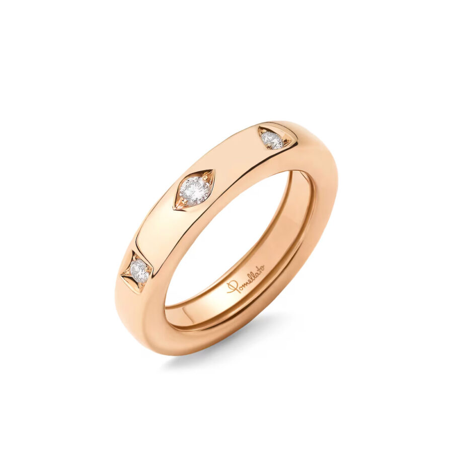 Pomellato Prsten Rose Gold Diamond Iconica